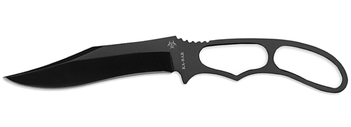 Il coltello KA-BAR Zombie Acheron Skeleton, nudo e crudo