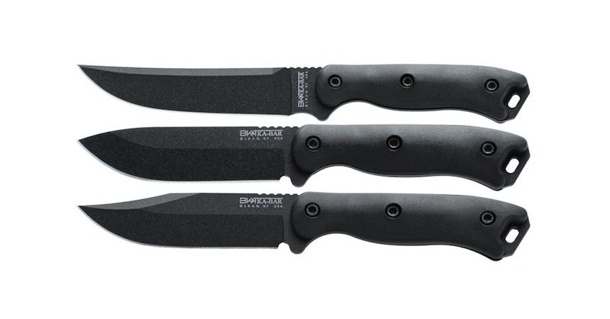 Le tre versioni del coltello da campo KA-BAR Short Becker a confronto